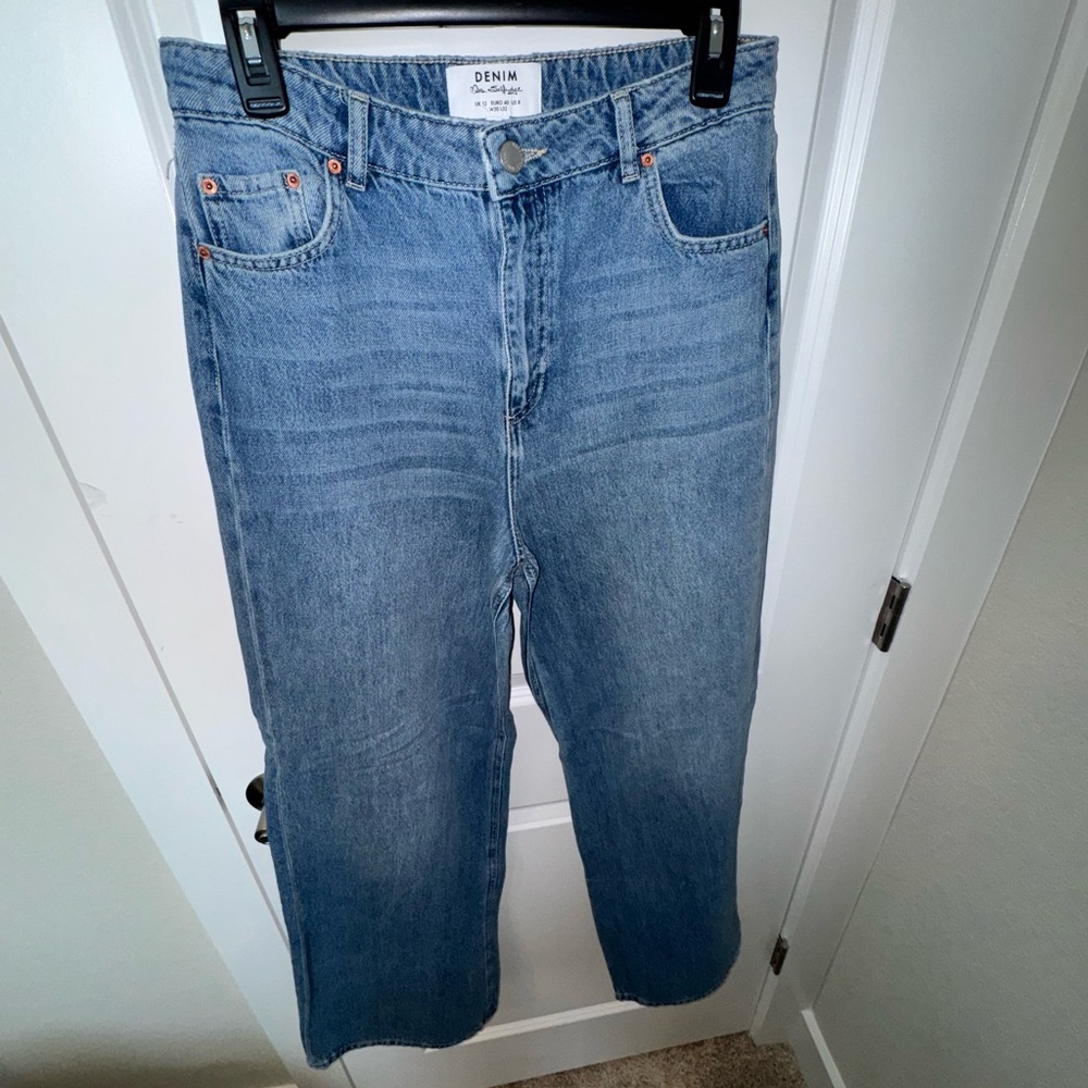 Miss Selfridge Blue Straight Jeans